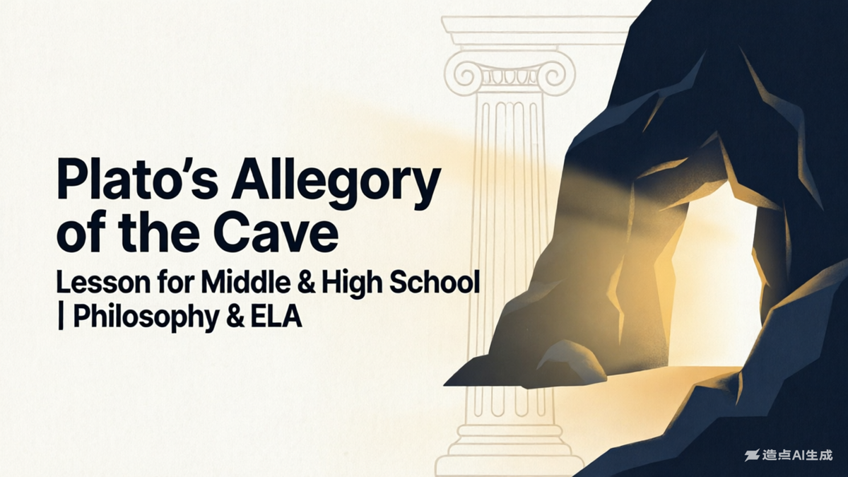 Plato’s Allegory of the Cave Lesson for Middle & High School (Philosophy + ELA)