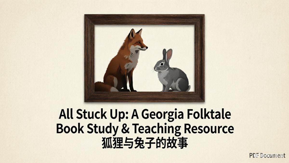 绘本《狐狸和兔子的故事》All Stuck Up BooK Study教学资源练习纸