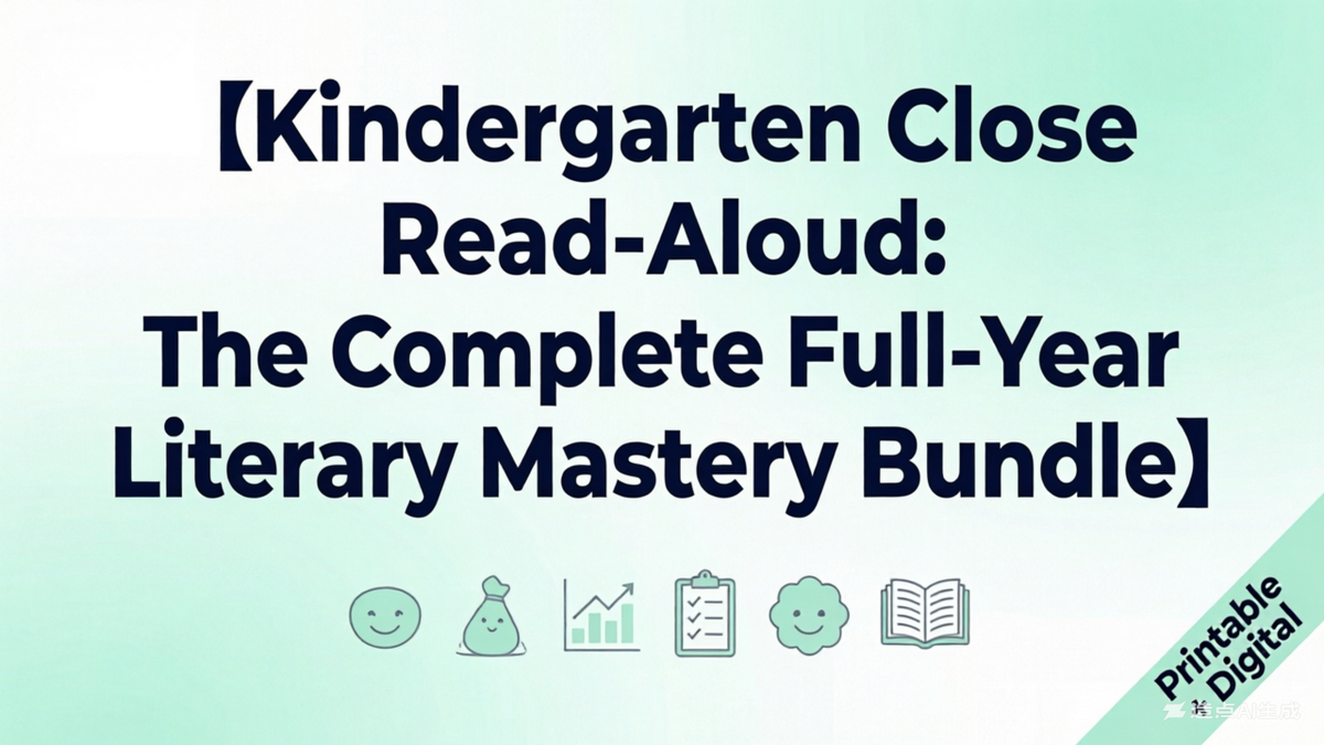Kindergarten Close Read-Aloud: The Complete Full-Year Literary Mastery Bundle
