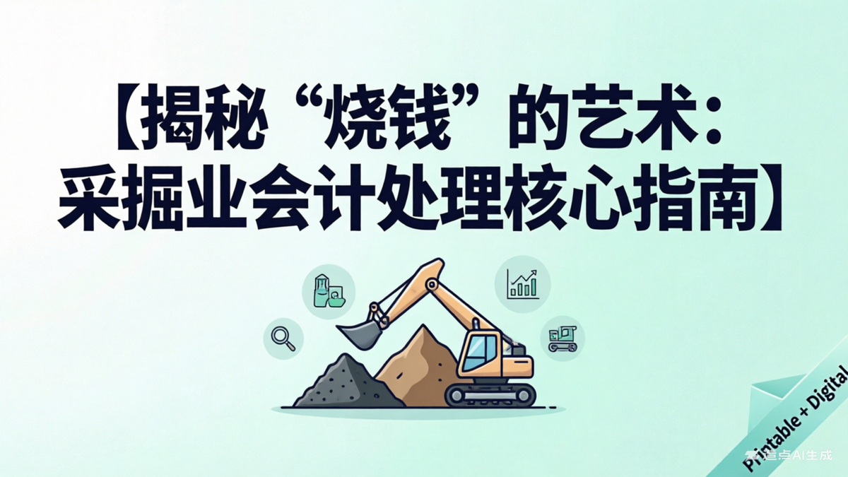 揭秘“烧钱”的艺术：采掘业会计处理核心指南