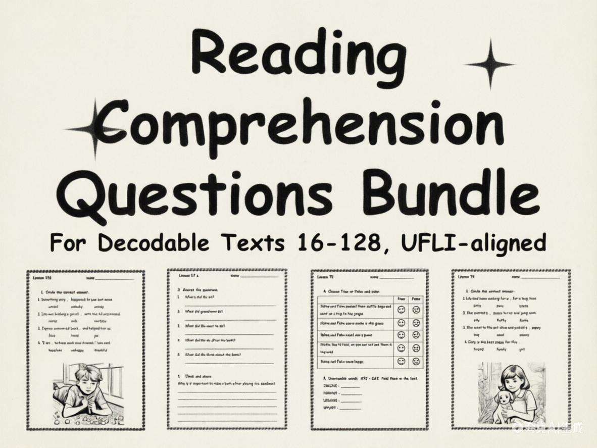 UFLI 对齐阅读理解题库（Texts 16–128）深度解析：K-6 分层测评与“即印即用”课堂方案