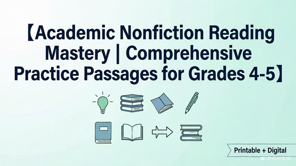 Academic Nonfiction Reading Mastery | Comprehensive Practice Passages for Grades 4-5