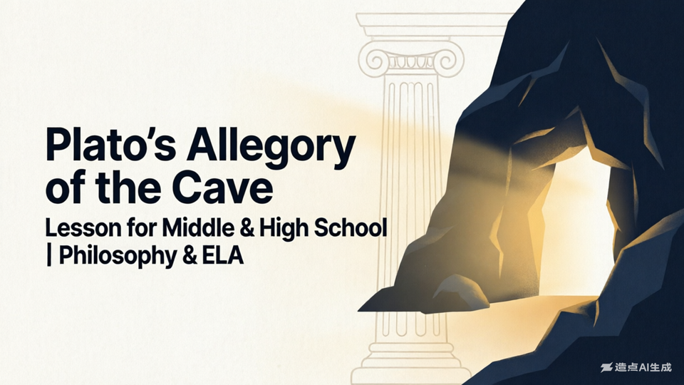 Plato’s Allegory of the Cave Lesson for Middle & High School (Philosophy + ELA)