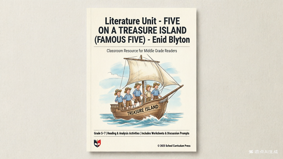Five on a Treasure Island (FAMOUS FIVE)阅读理解练习纸