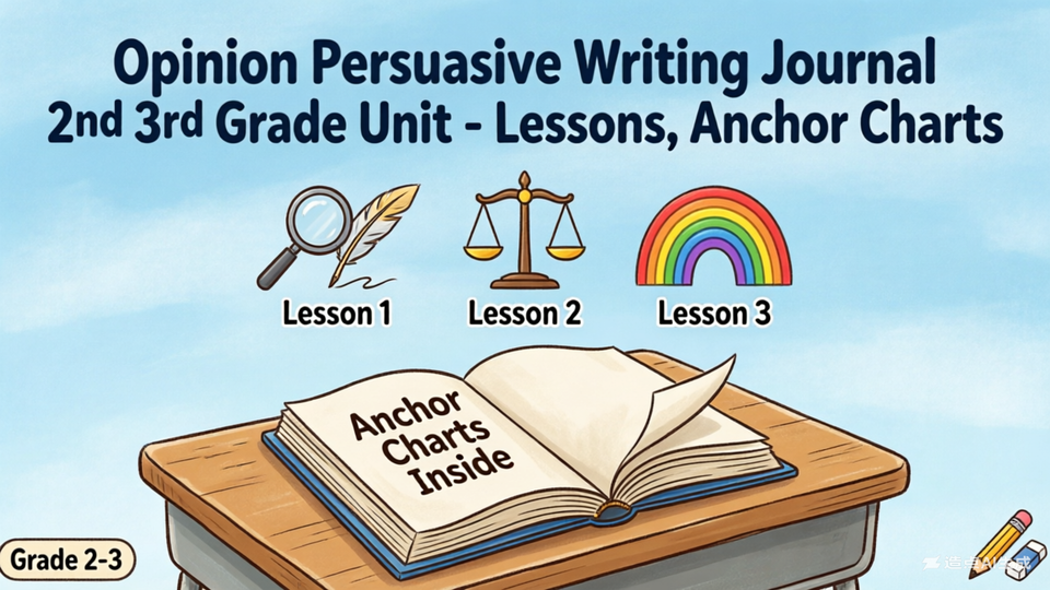 二、三年级观点说服性写作单元——课程教学与示范图表（锚图）