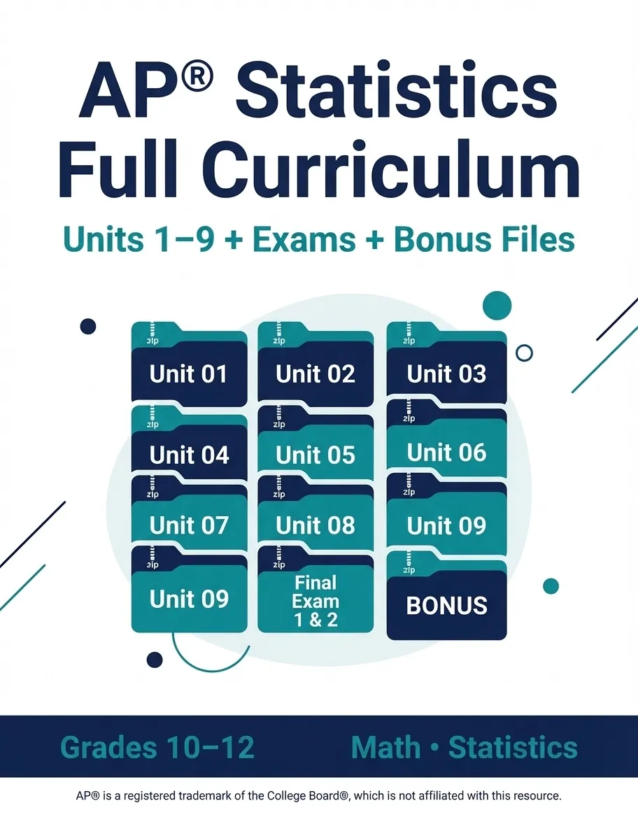 AP®统计学全套课程资源包