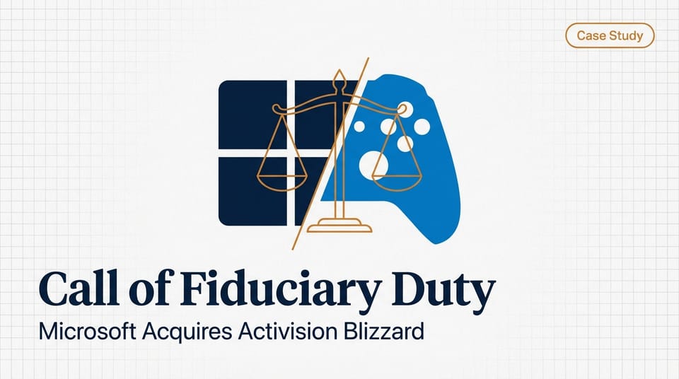 信托责任的呼唤：微软收购动视暴雪